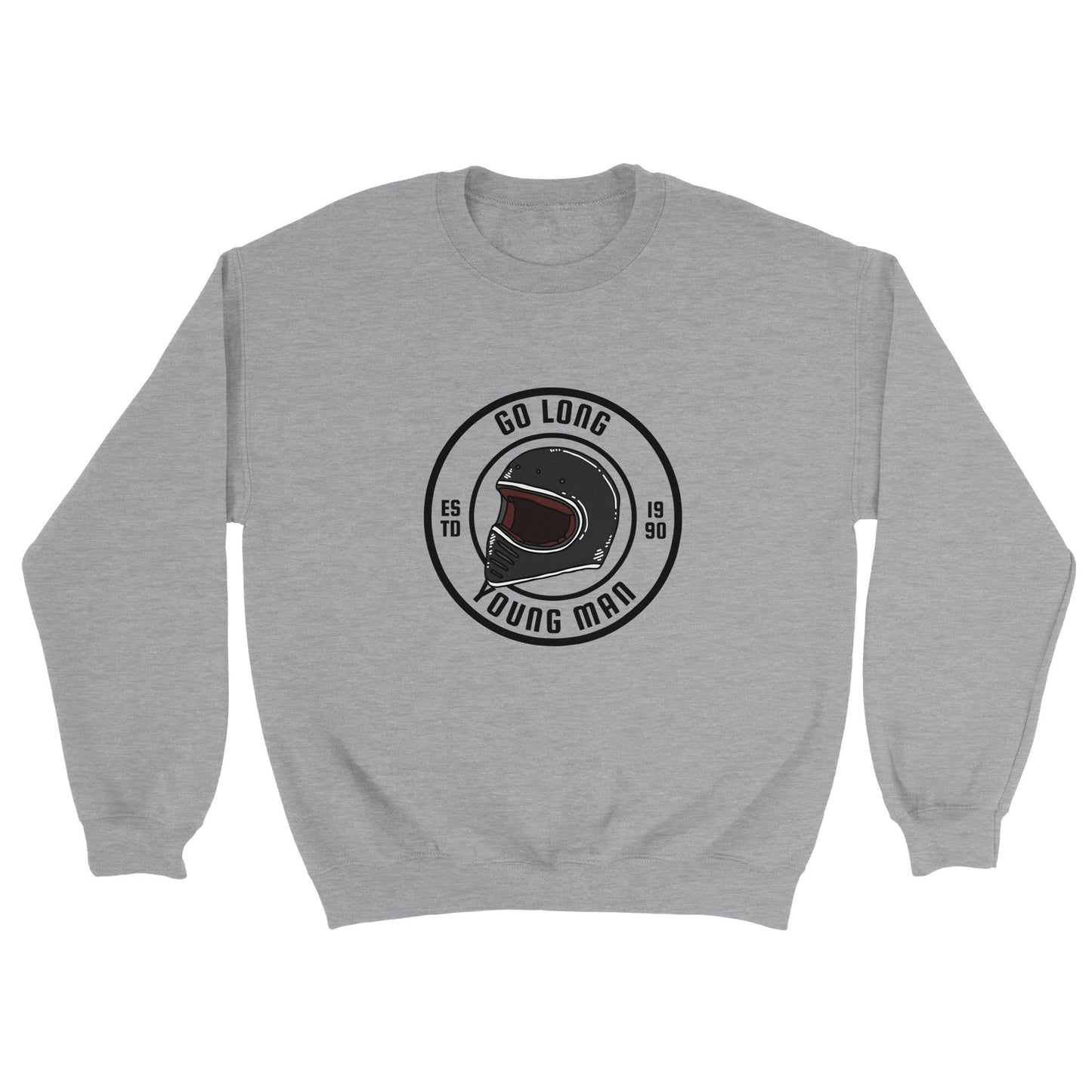 Classic Unisex Crewneck Sweatshirt - Go Long Young Man - The Vandi Company