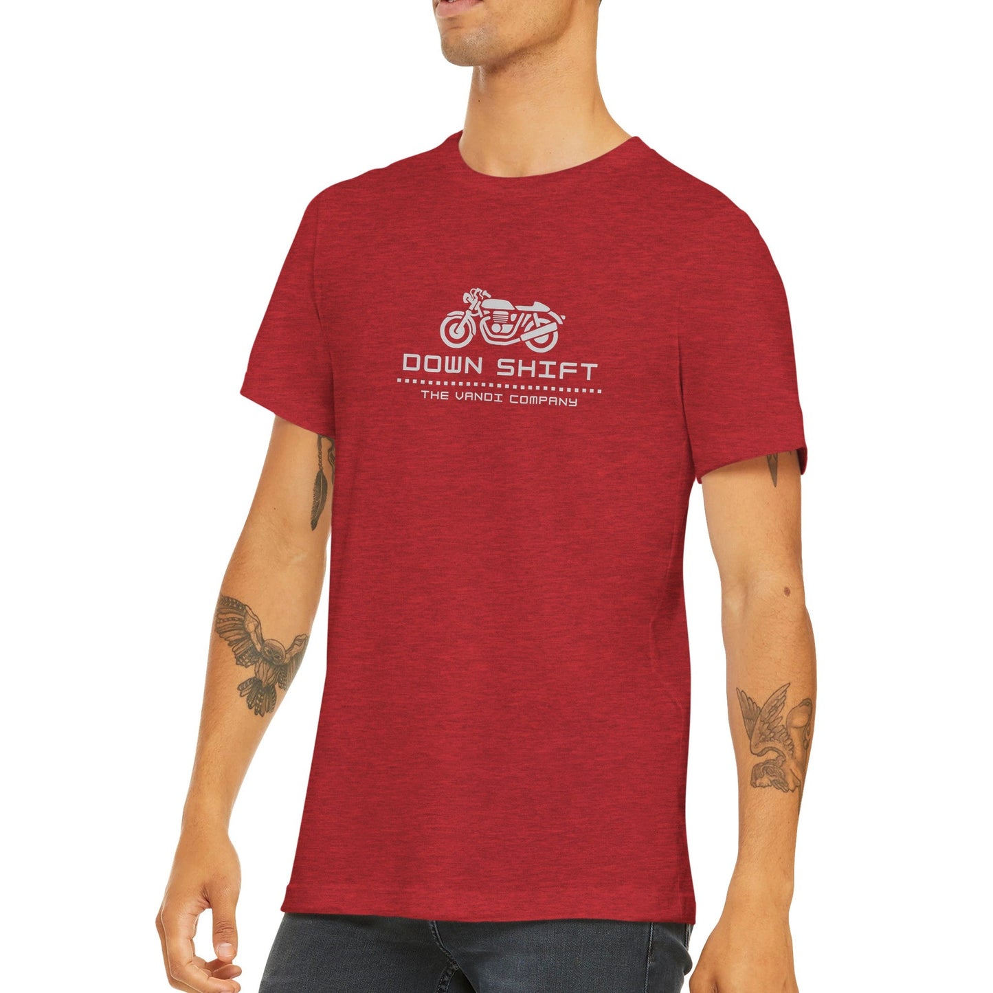 Men's Premium Crewneck T-shirt - Down Shift - The Vandi Company