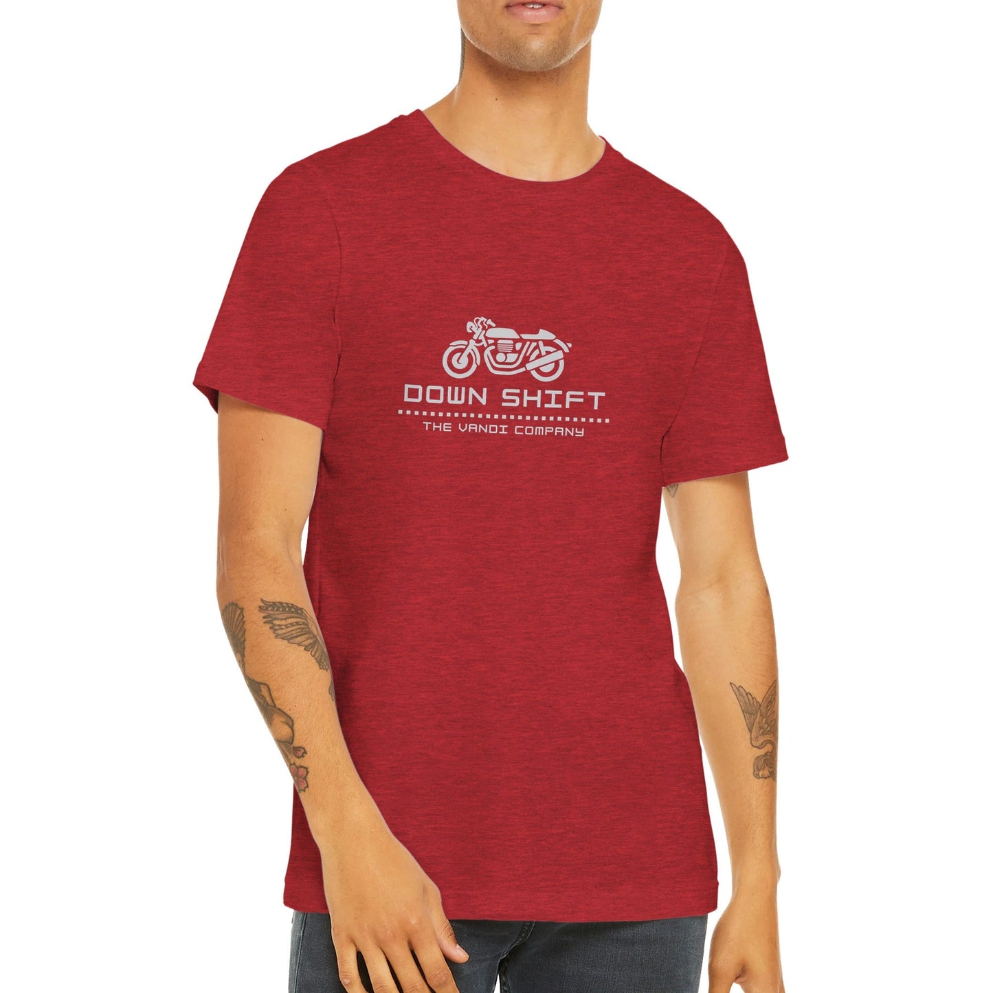 Men's Premium Crewneck T-shirt - Down Shift - The Vandi Company