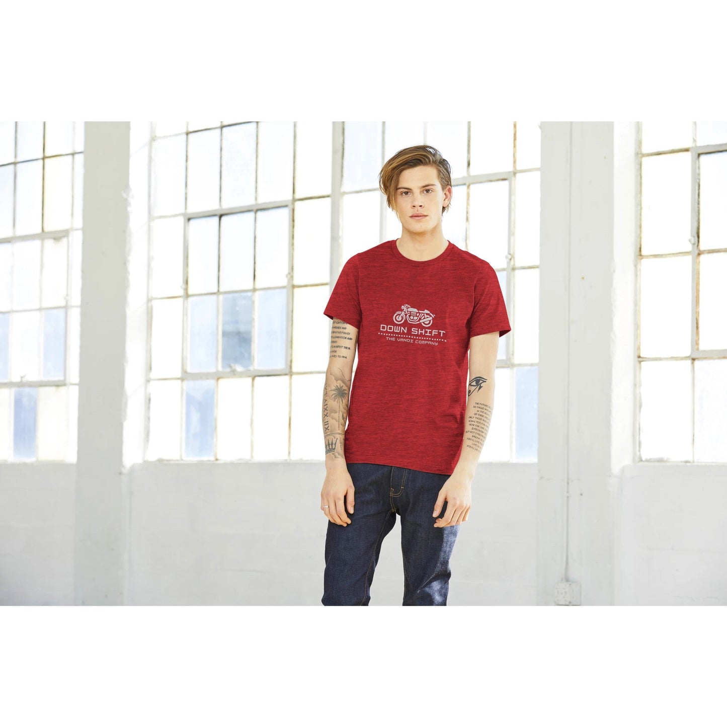Men's Premium Crewneck T-shirt - Down Shift - The Vandi Company