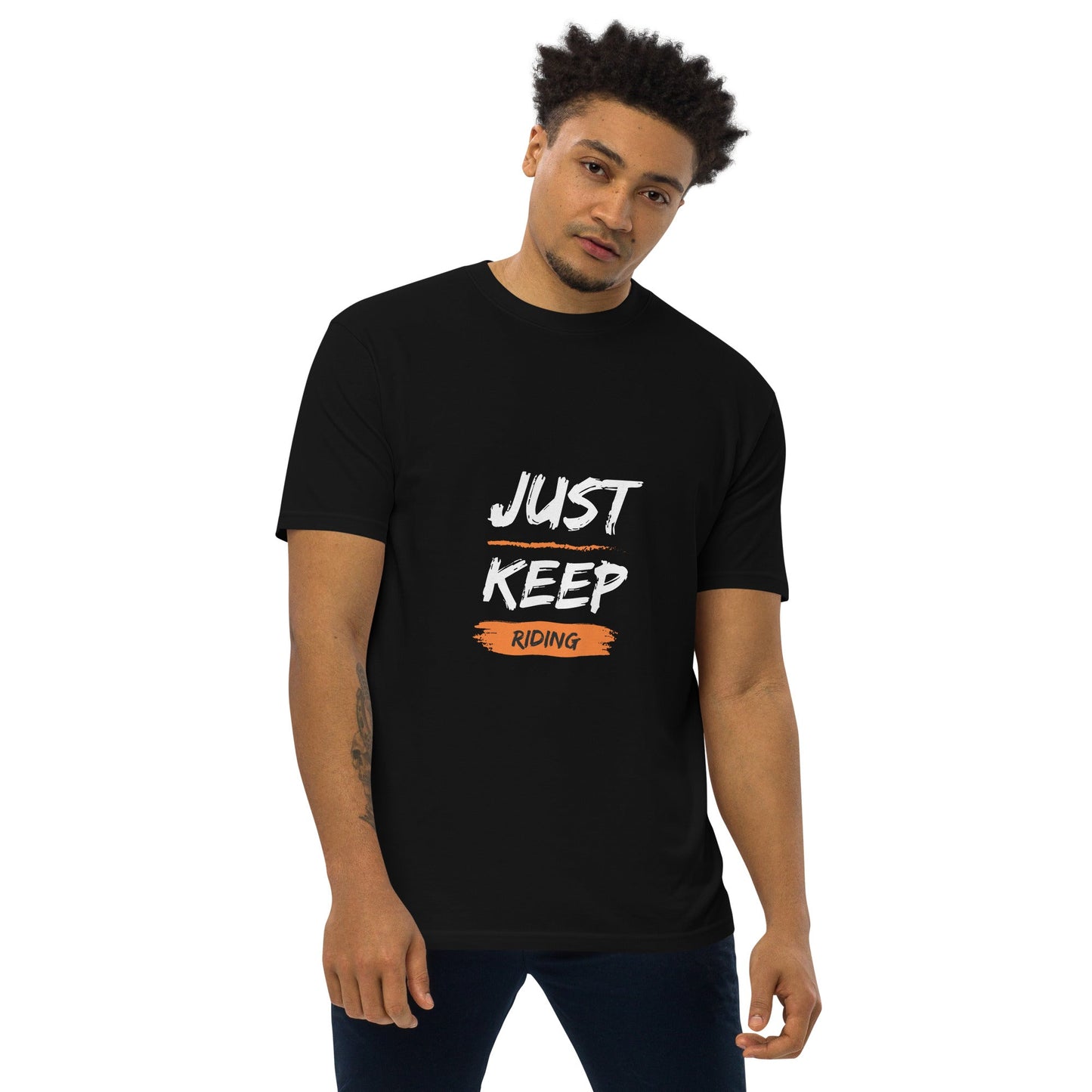 Men’s Premium Tee - Just Keep Riding - The Vandi Company