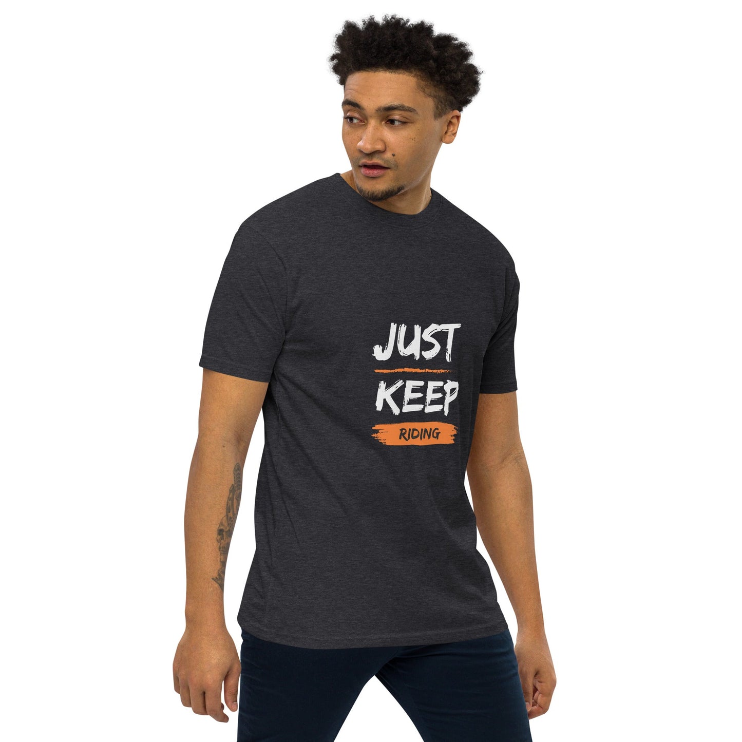 Men’s Premium Tee - Just Keep Riding - The Vandi Company