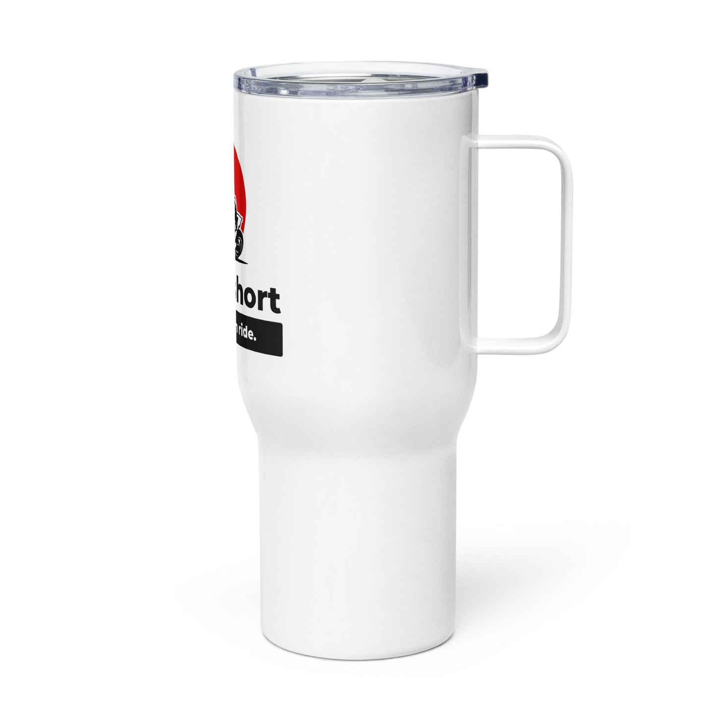 Travel mug with a handle - Life is short - The Vandi Company