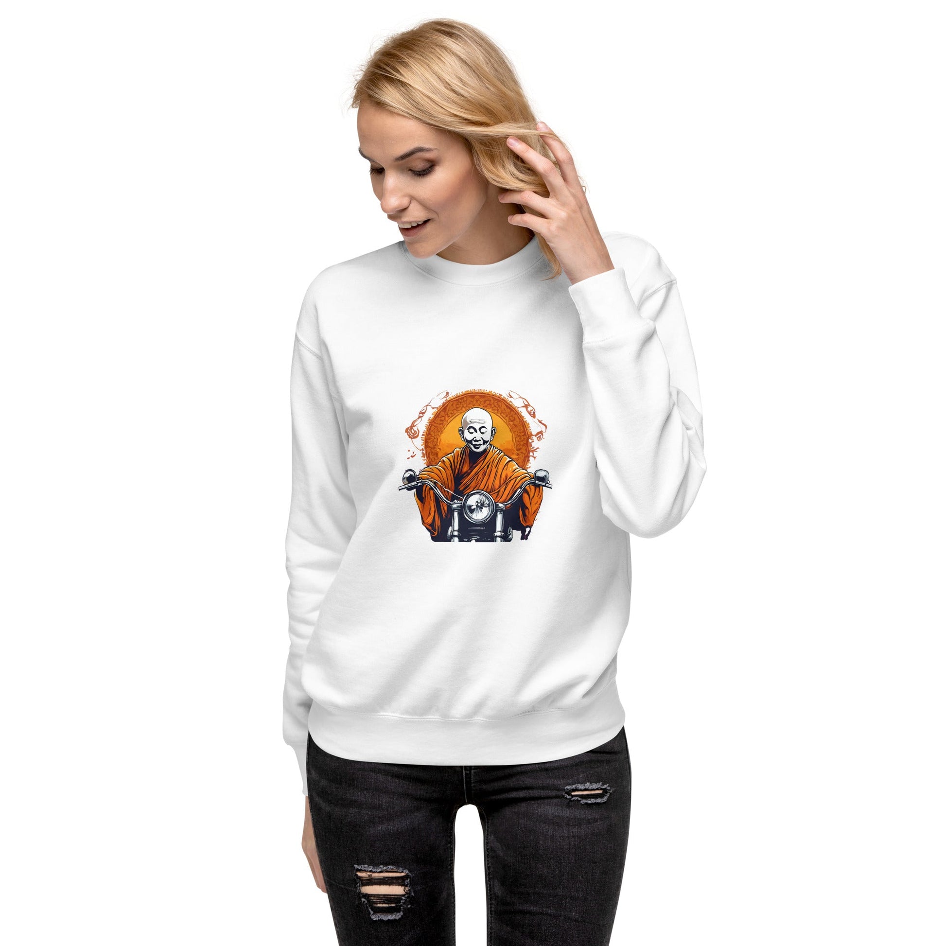 Unisex Premium Sweatshirt - Zen Ride - The Vandi Company