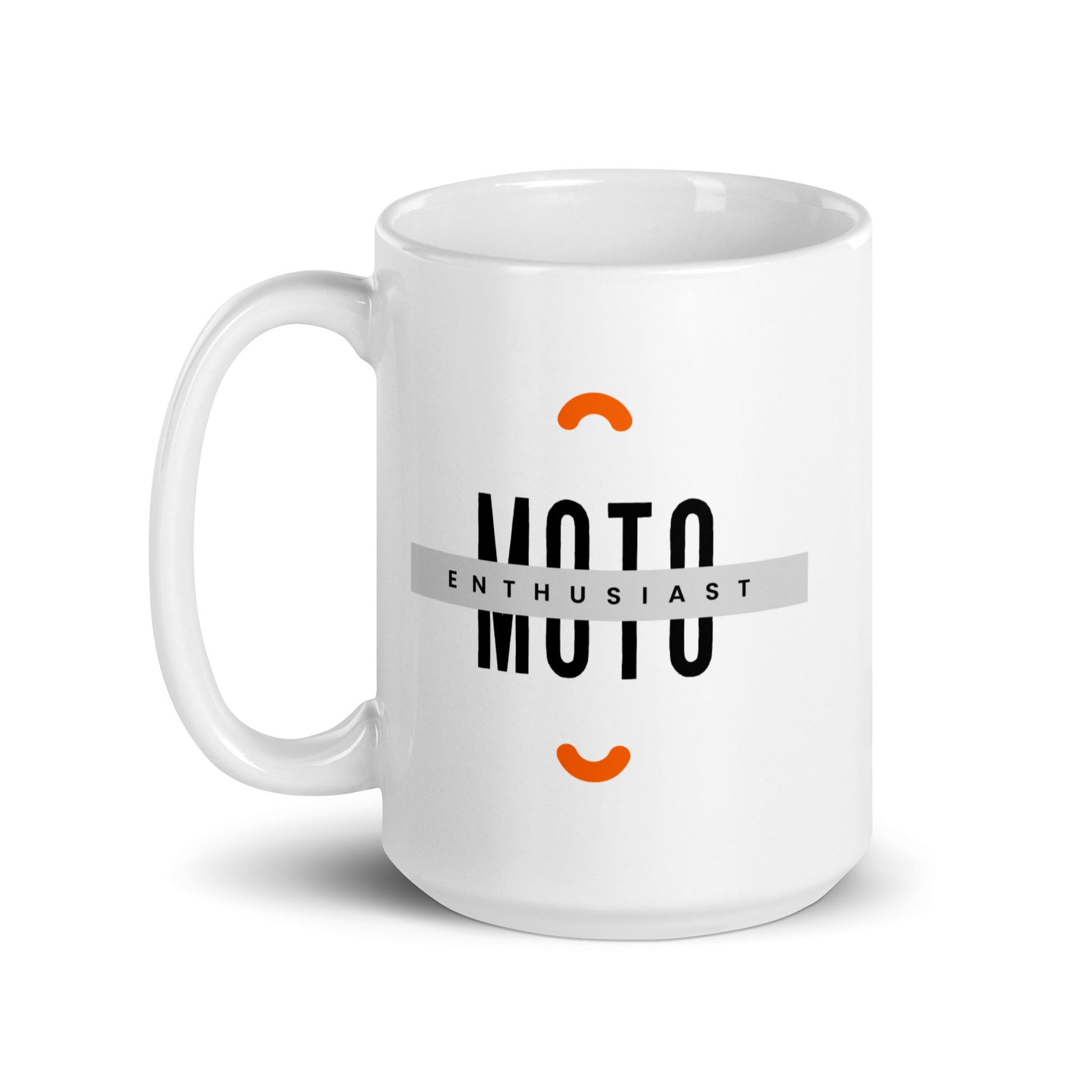 White glossy mug - Moto Enthusiast - The Vandi Company