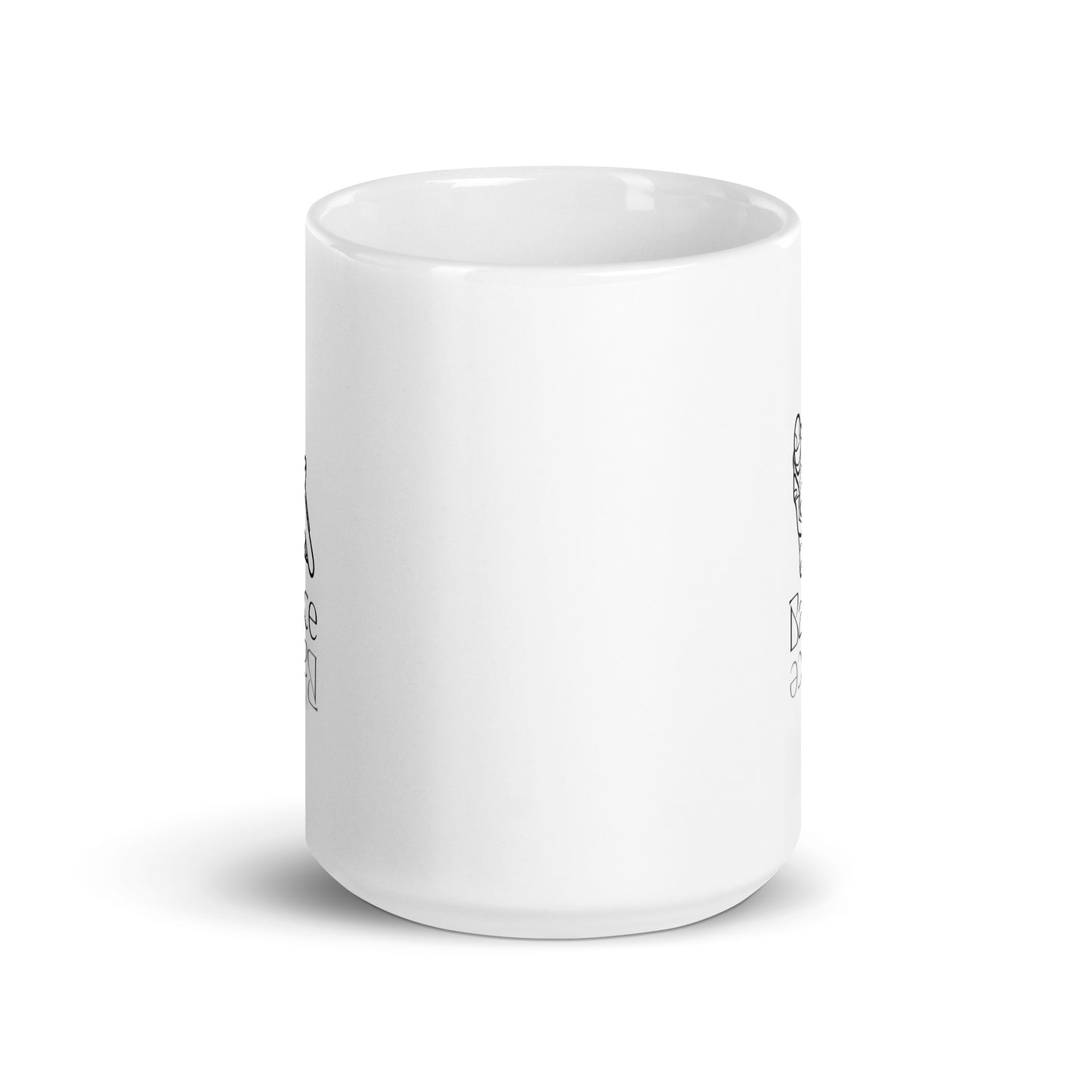 White glossy mug - Balance