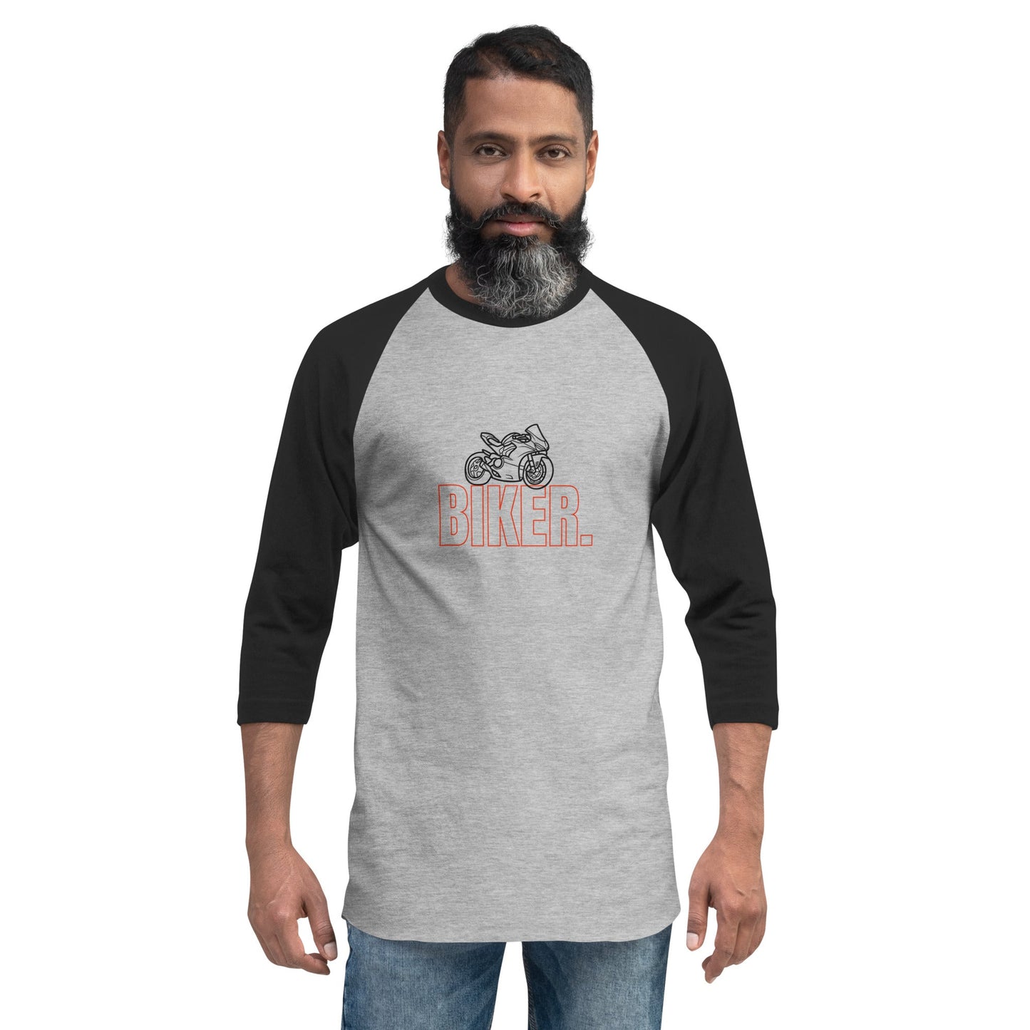 3/4 Sleeve Raglan Shirt - Biker - The Vandi Company