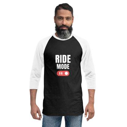 3/4 Sleeve Raglan Shirt - Ride Mode On - The Vandi Company