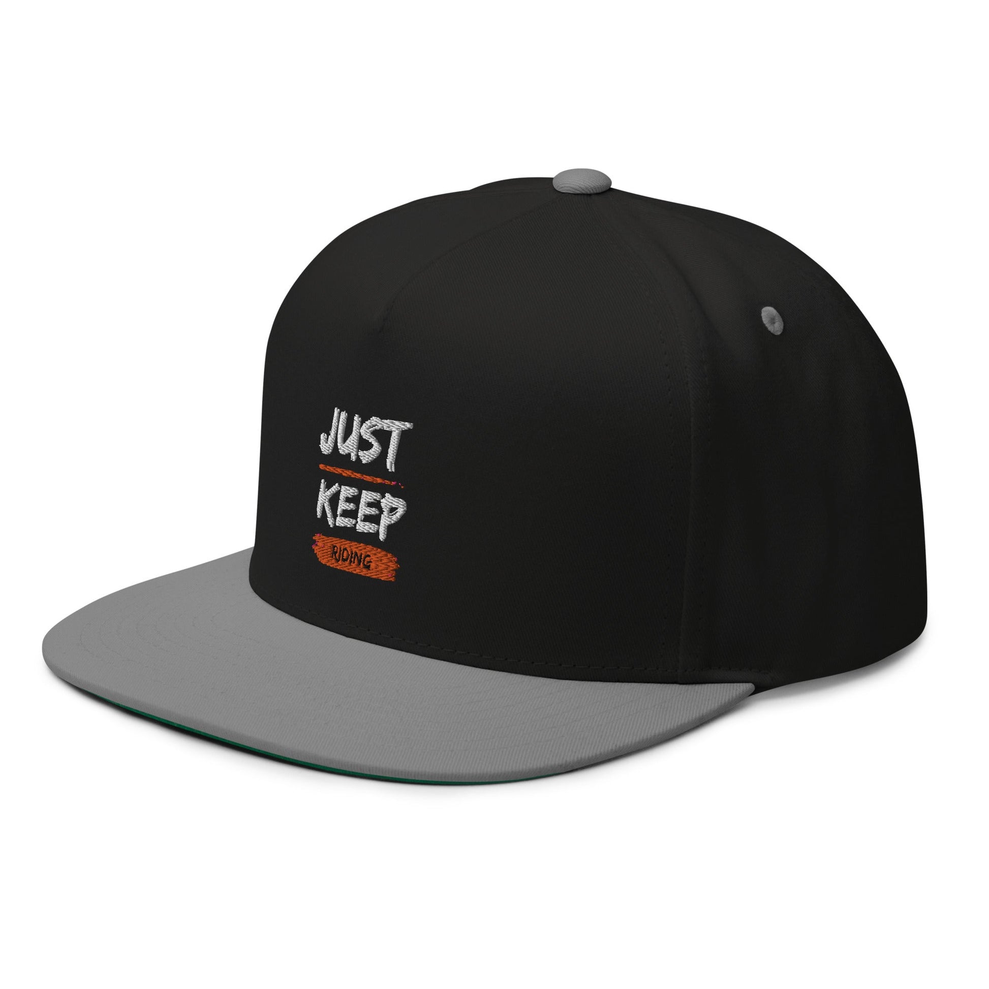 Flat Bill Cap - Just Keep Riding - The Vandi Company