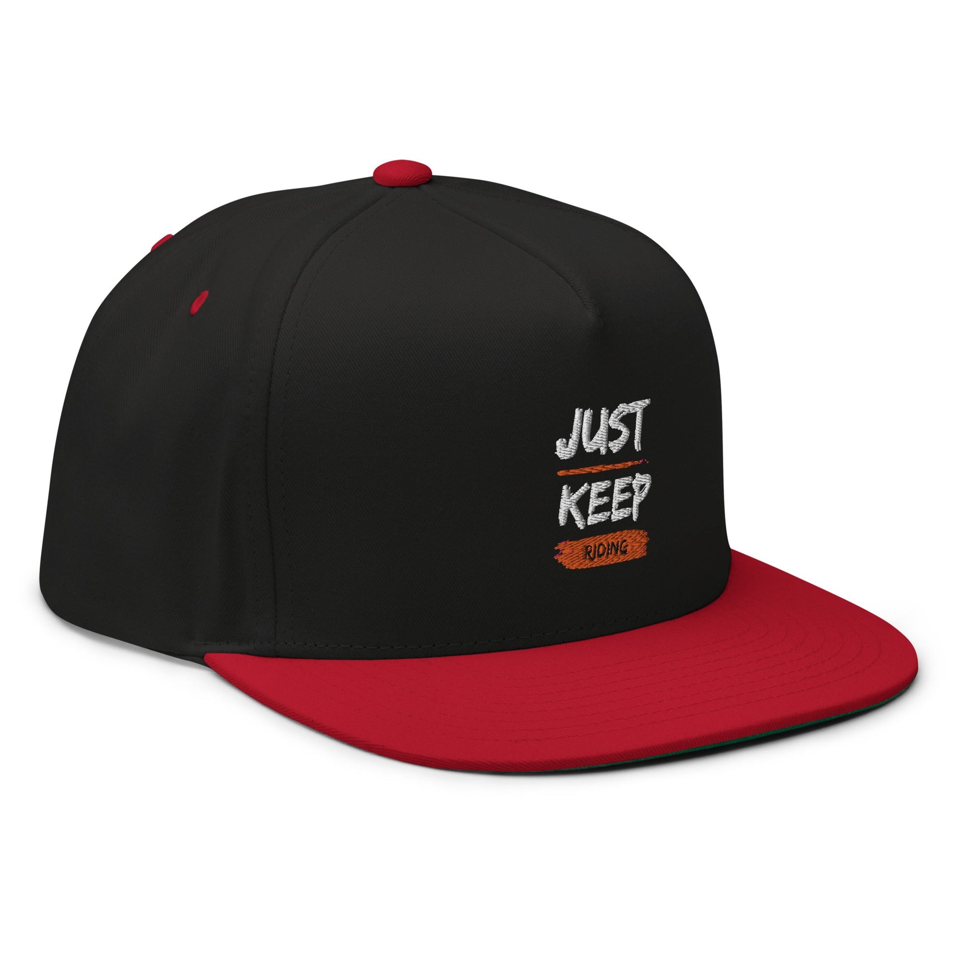 Flat Bill Cap - Just Keep Riding - The Vandi Company