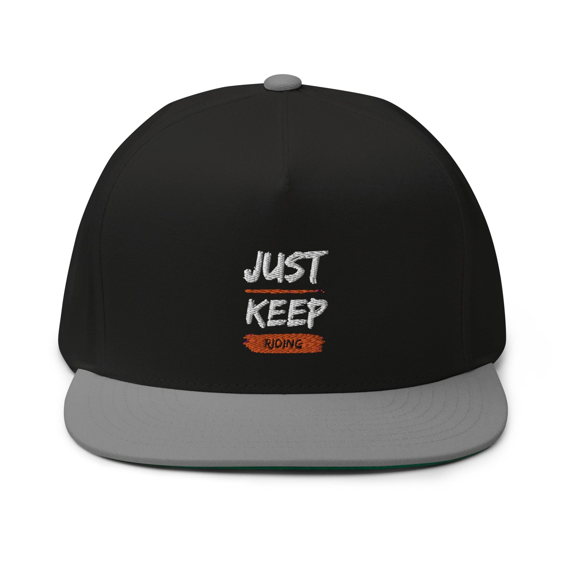 Flat Bill Cap - Just Keep Riding - The Vandi Company