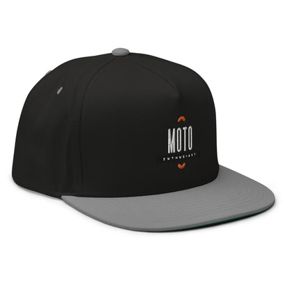 Flat Bill Cap - Moto Enthusiast - The Vandi Company