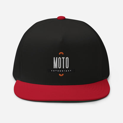 Flat Bill Cap - Moto Enthusiast - The Vandi Company