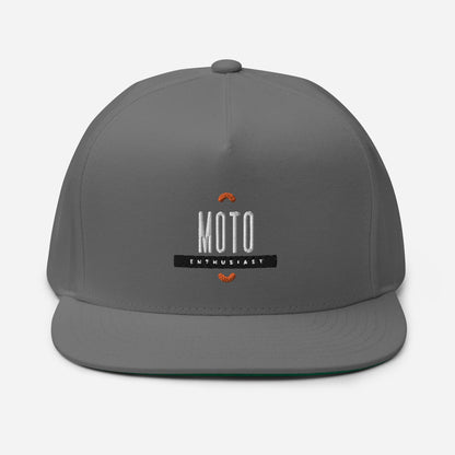 Flat Bill Cap - Moto Enthusiast - The Vandi Company