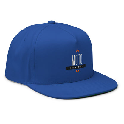 Flat Bill Cap - Moto Enthusiast - The Vandi Company