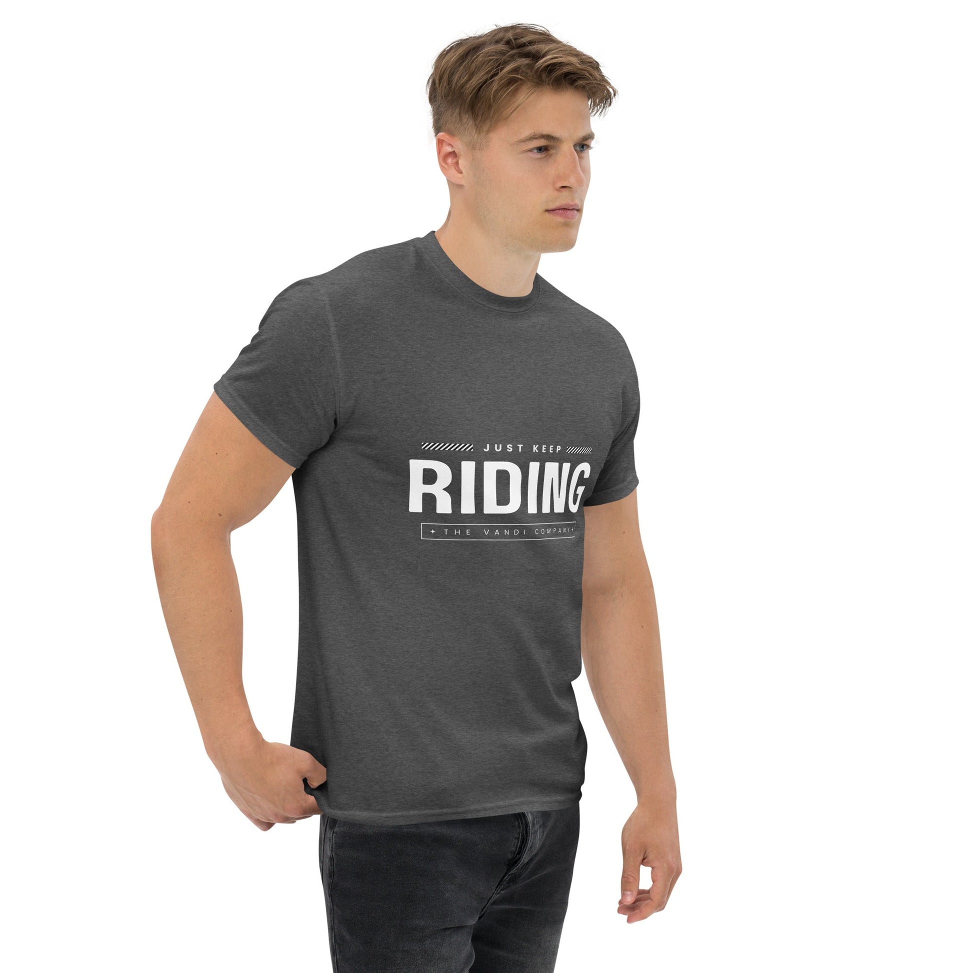 Men's Classic tee - Just Keep Riding - The Vandi Company