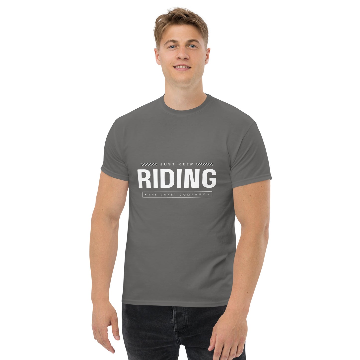 Men's Classic tee - Just Keep Riding - The Vandi Company