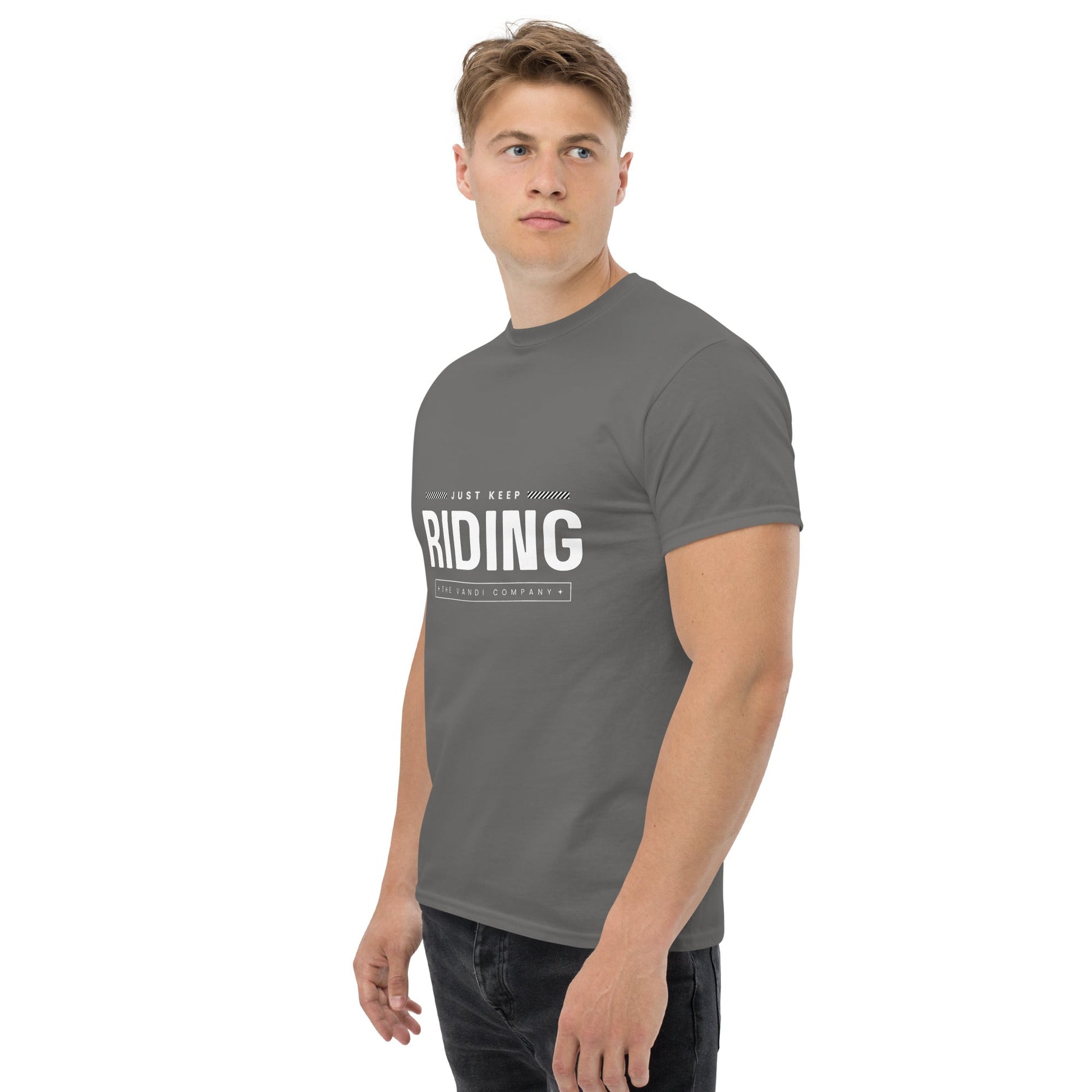 Men's Classic tee - Just Keep Riding - The Vandi Company