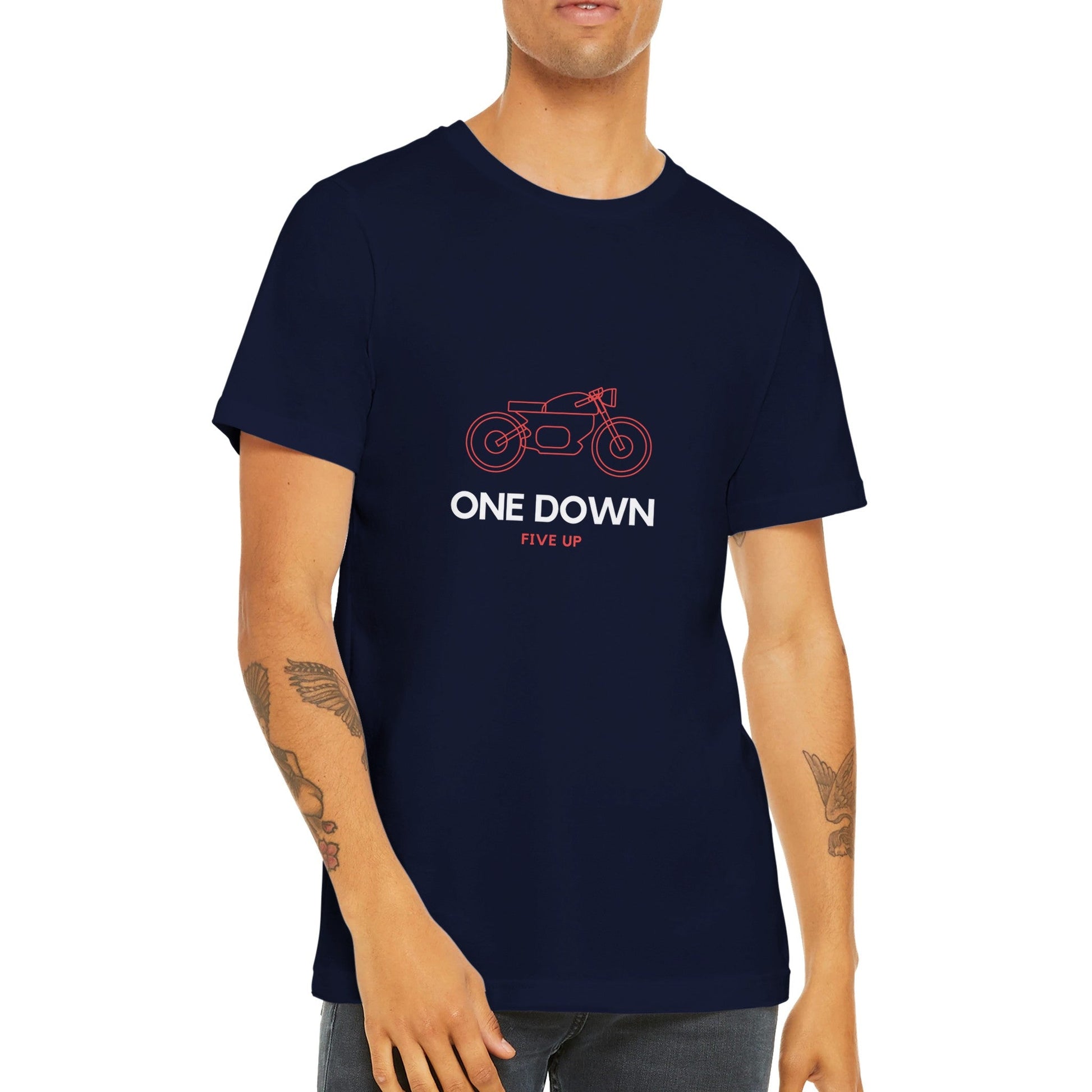 Men's Premium Crewneck T-shirt - One Down - The Vandi Company