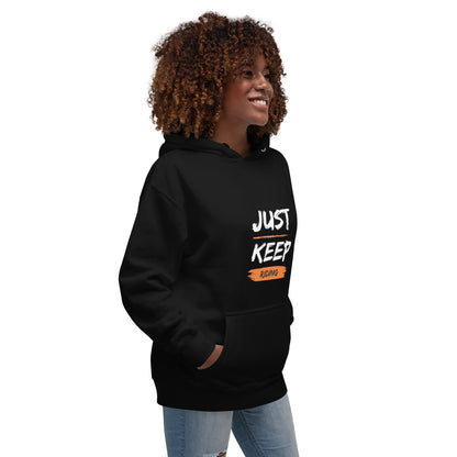 Unisex Premium Hoodie (W) - Just Keep Riding - The Vandi Company