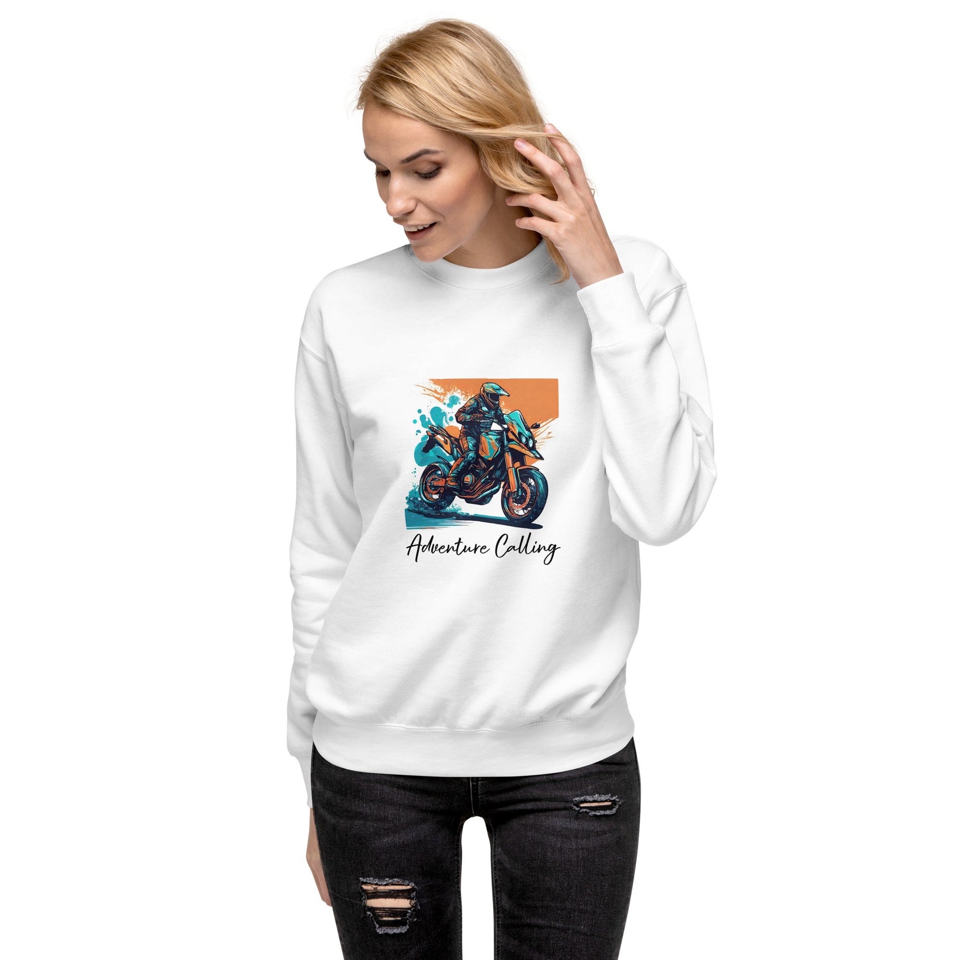 Unisex Premium Sweatshirt - Adventure Calling - The Vandi Company