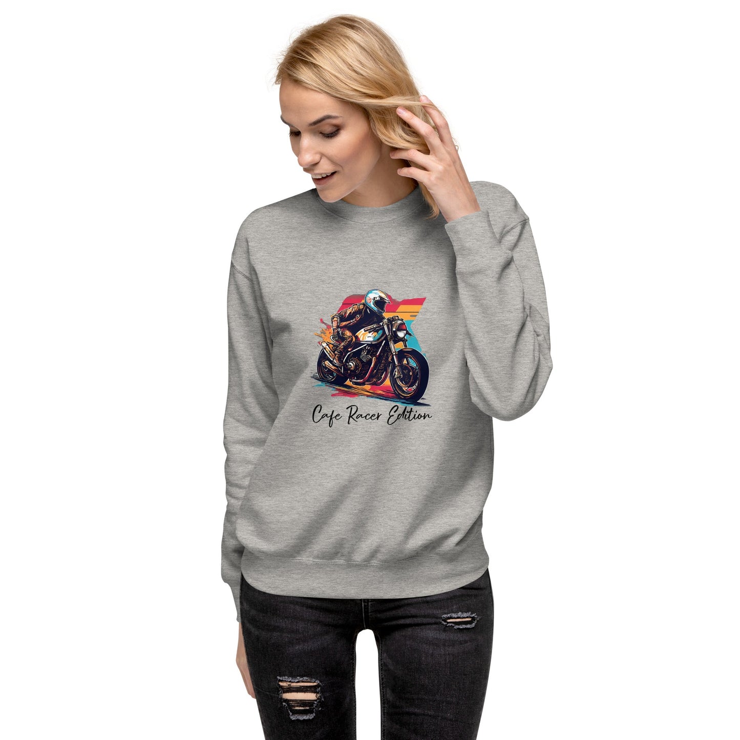 Unisex Premium Sweatshirt - Cafe Racer Edition - The Vandi Company