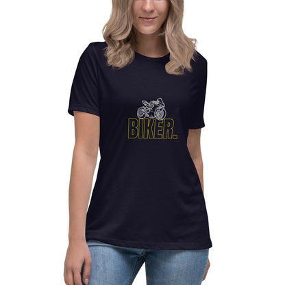 Women's Relaxed T-Shirt - Biker - The Vandi Company