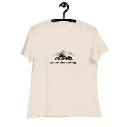Women's Relaxed T-Shirt - Mountains Calling - The Vandi Company