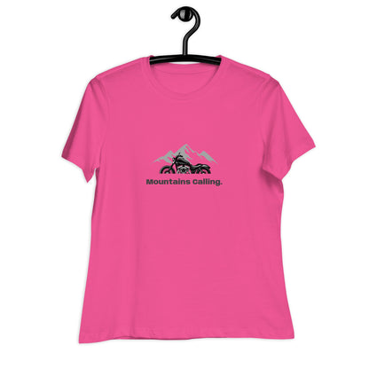 Women's Relaxed T-Shirt - Mountains Calling - The Vandi Company